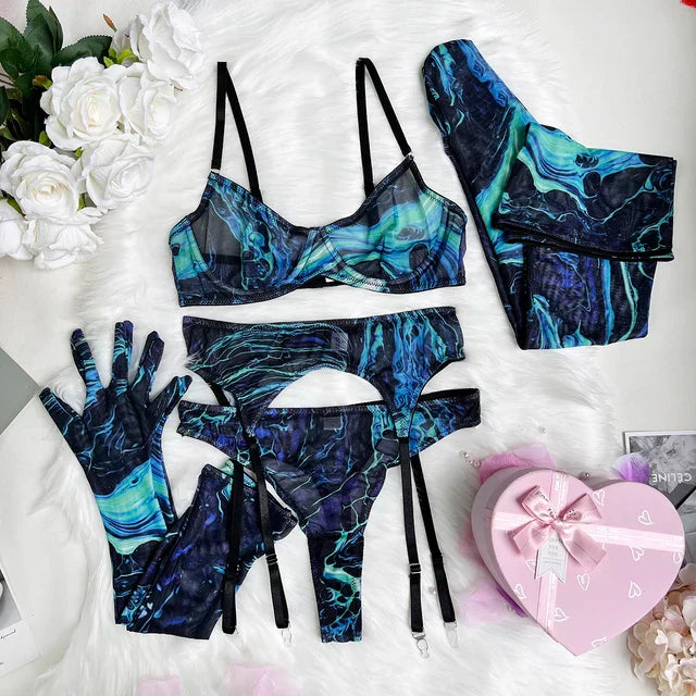 Celeste | Body Z Transparentnej Siateczki