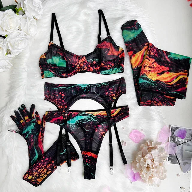 Celeste | Body Z Transparentnej Siateczki