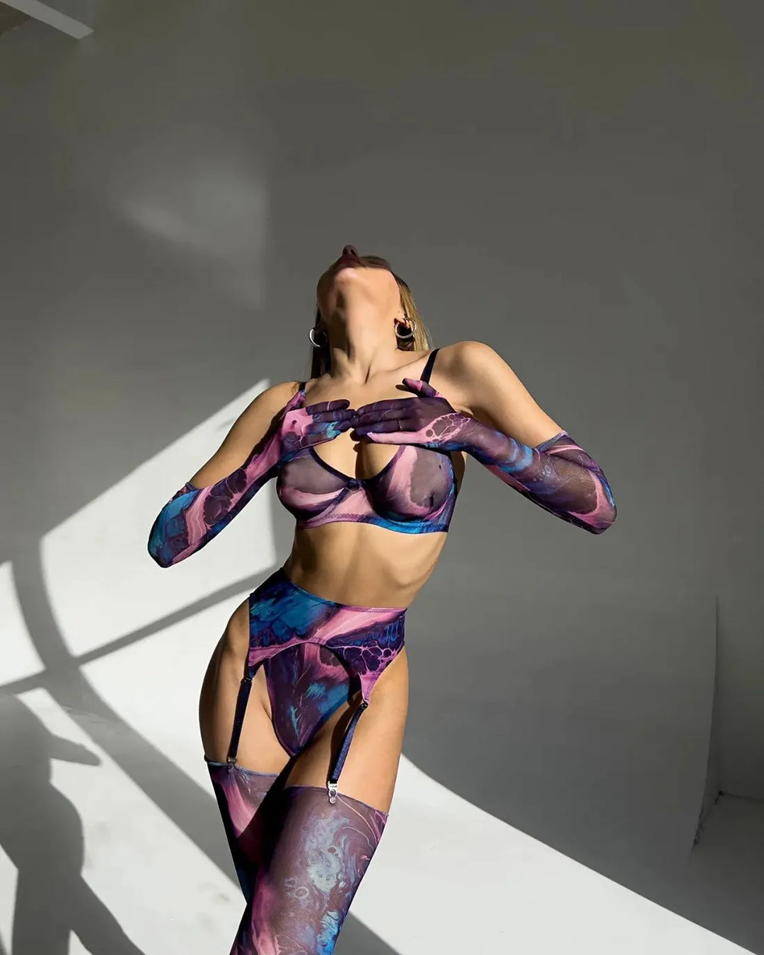Celeste | Body Z Transparentnej Siateczki