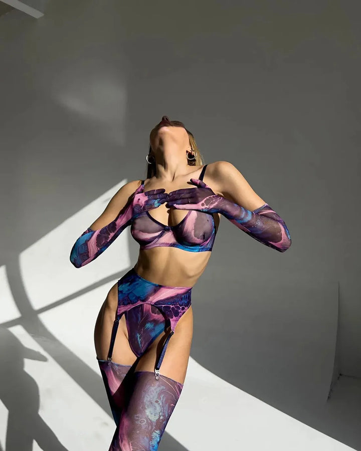 Celeste | Body Z Transparentnej Siateczki