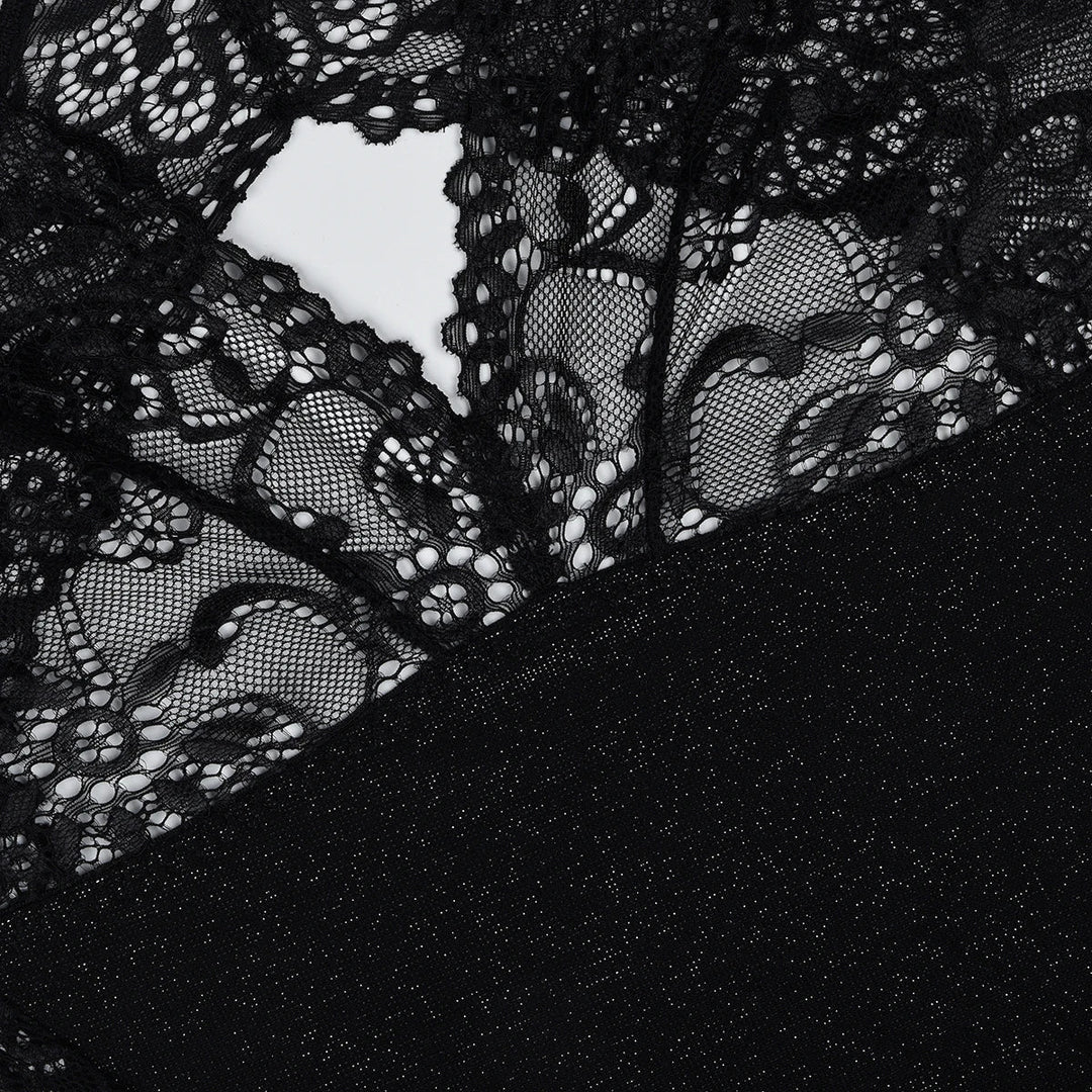 Angelika | Bodystocking Z Długim Rękawem