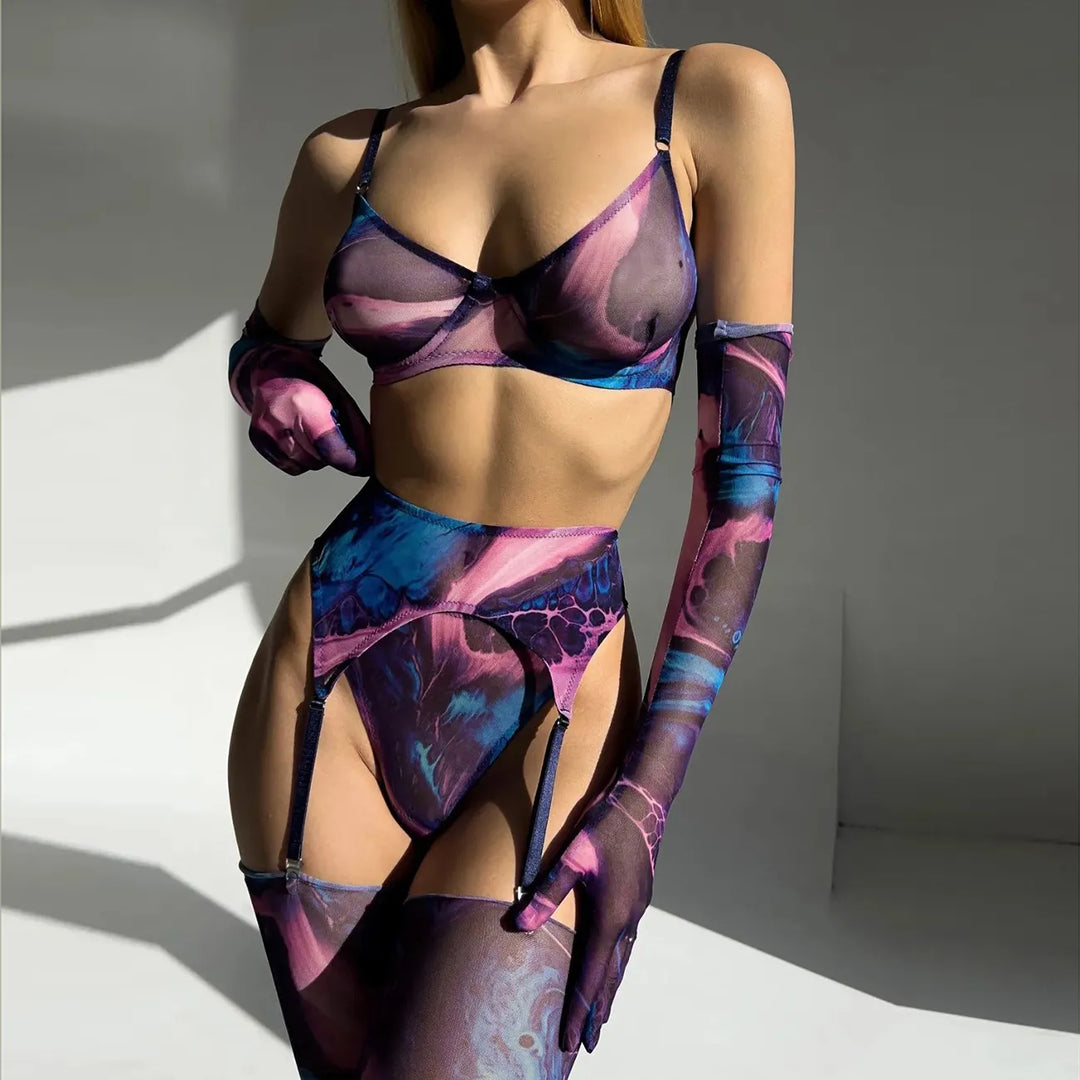 Celeste | Body Z Transparentnej Siateczki